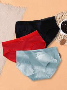 Girls 3 Pack Bow Front Panty Set