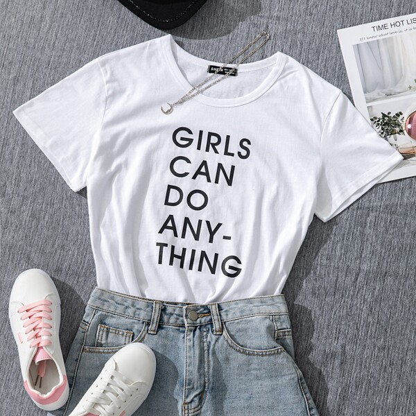 

Slogan Graphic Tee, White