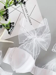 Mesh Self Tie Underwire Bikini Set, For Summer Beach Vacation