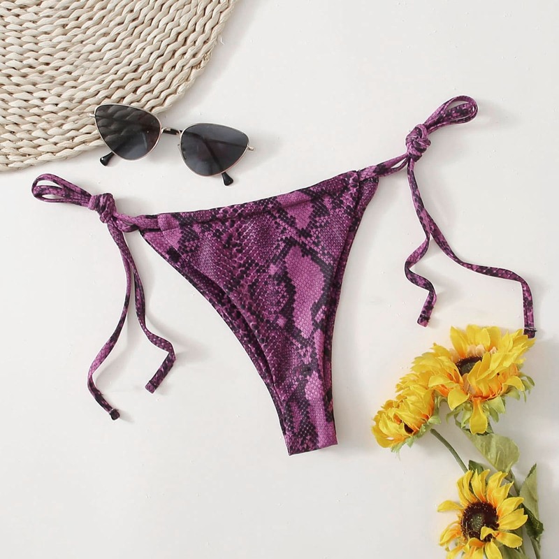 

Snakeskin Tie Side Bikini Bottom, Multicolor