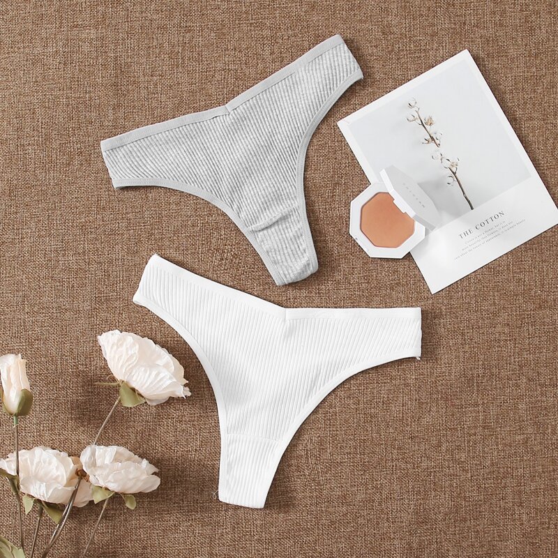 

2pack Rib Panty Set, Multicolor