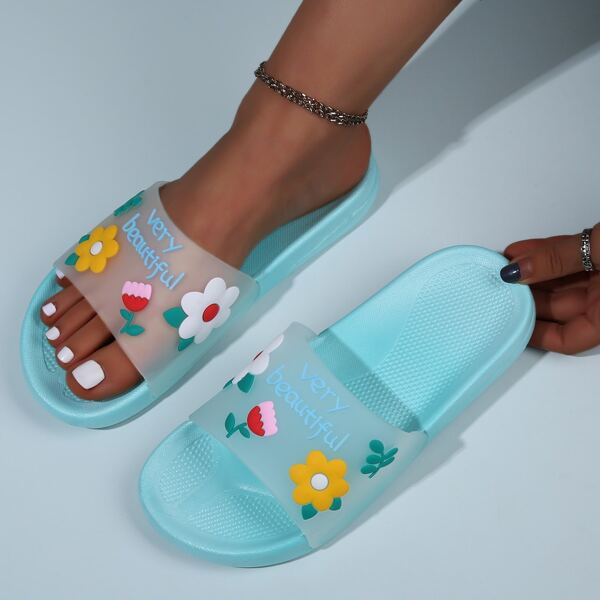 

Floral & Letter Graphic Slides, Multicolor
