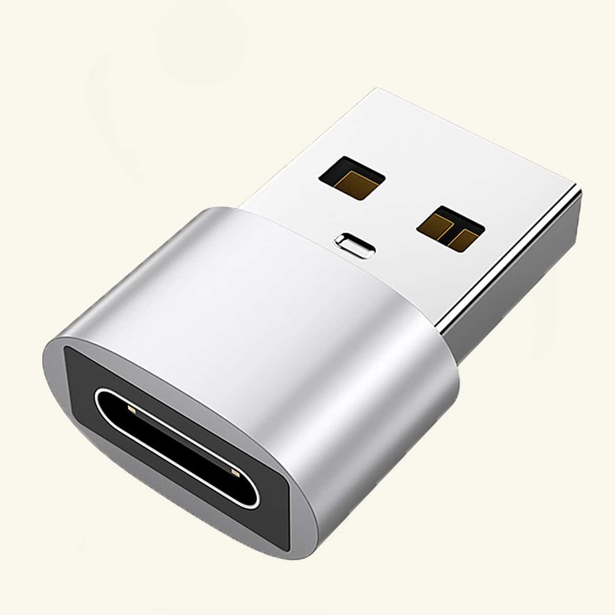 

1pc OTG To Type-C Cable Adapter, Silver