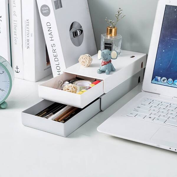 

1pc Random Drawer Design Storage Box, Multicolor