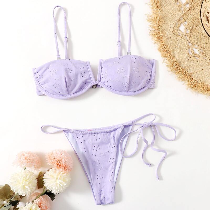 

Schiffy Underwire Bikini Swimsuit, Lilac purple