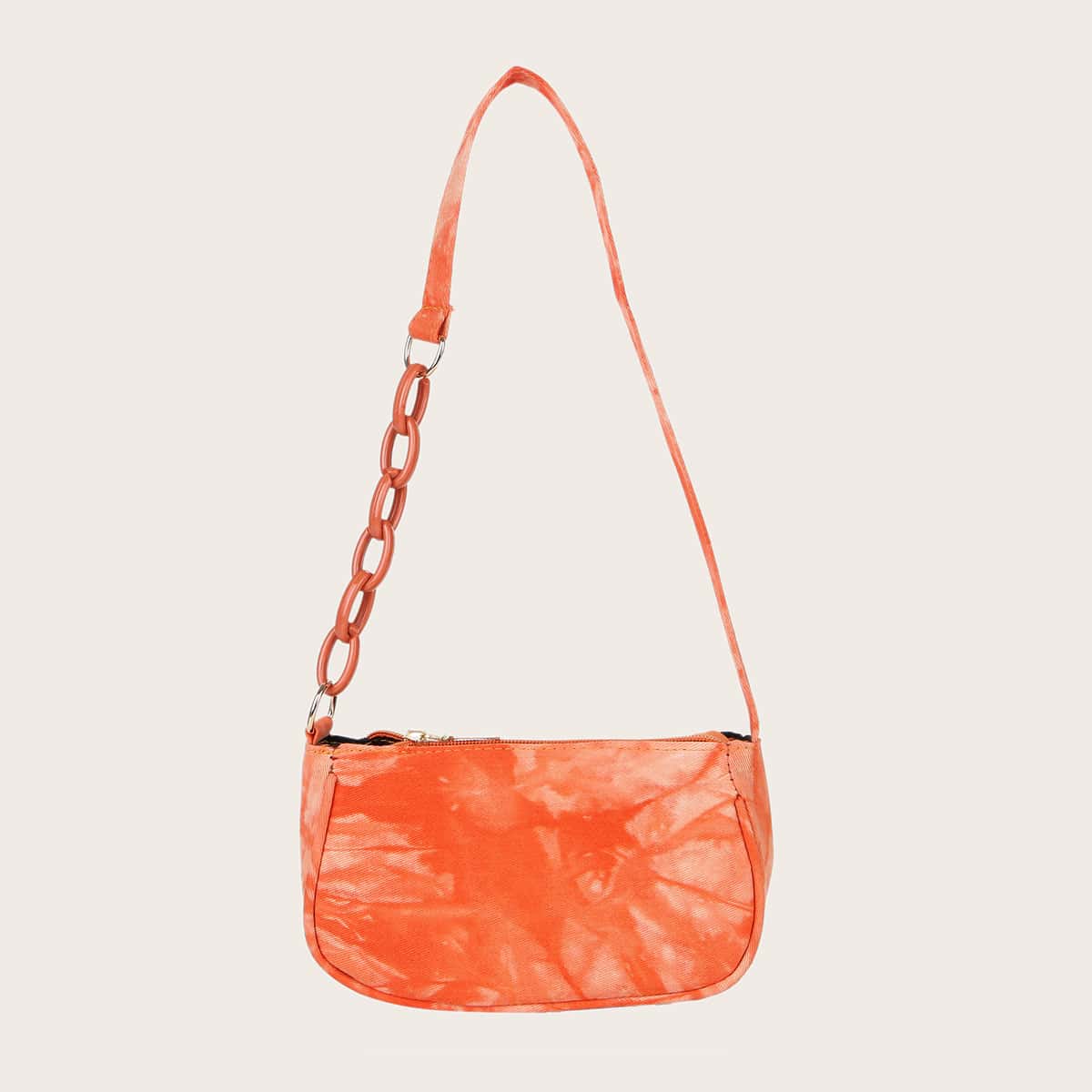 

Tie Dye Baguette Bag, Burnt orange