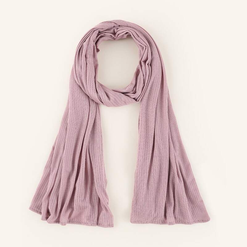 

1pc Solid Scarf, Dusty pink