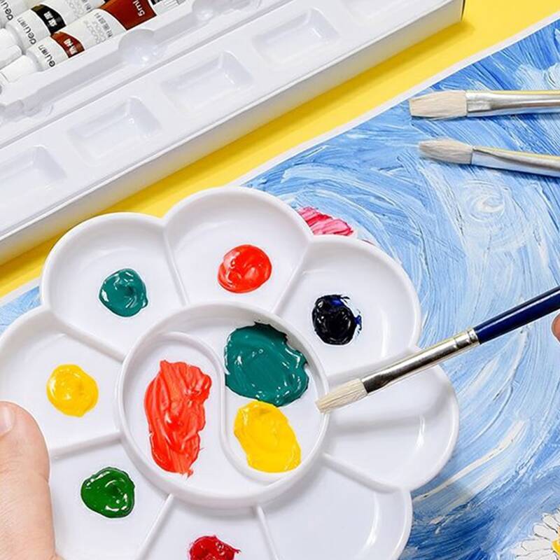

1pc Plastic Paint Palette, White