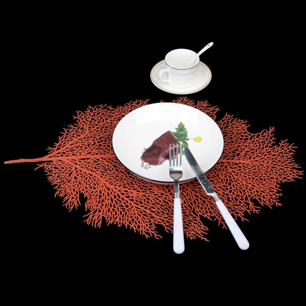 

Leaf Shaped Placemat, Red