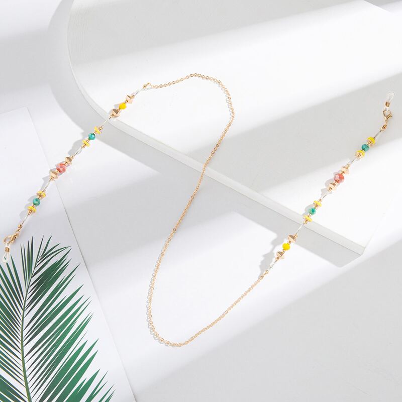 

Crystal Decor Glasses Chain, Multicolor
