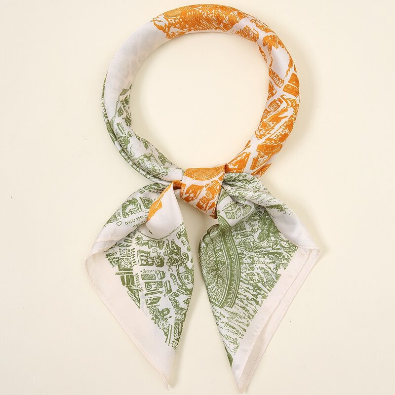 

Building Print Bandana, Multicolor