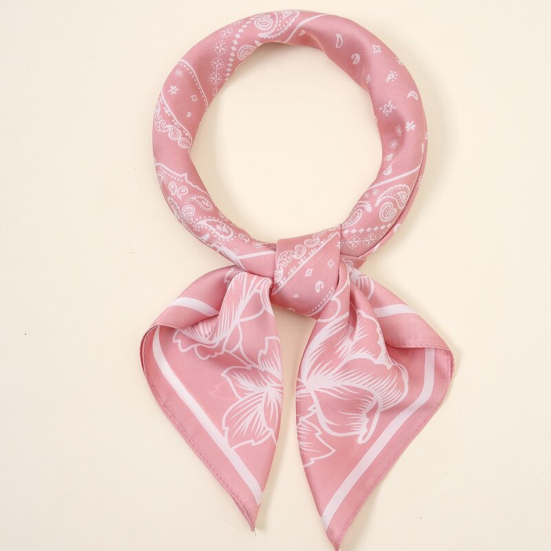 

Flower Print Bandana, Pink