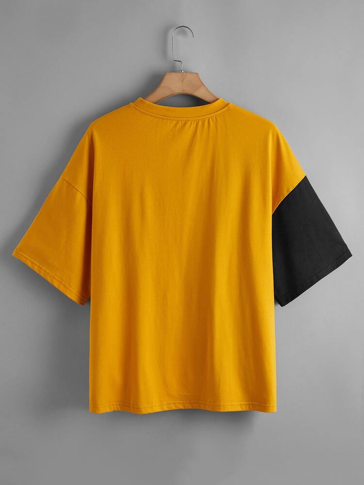 SHEIN Unity Plus Colourblock Top - Multicolor - View 2