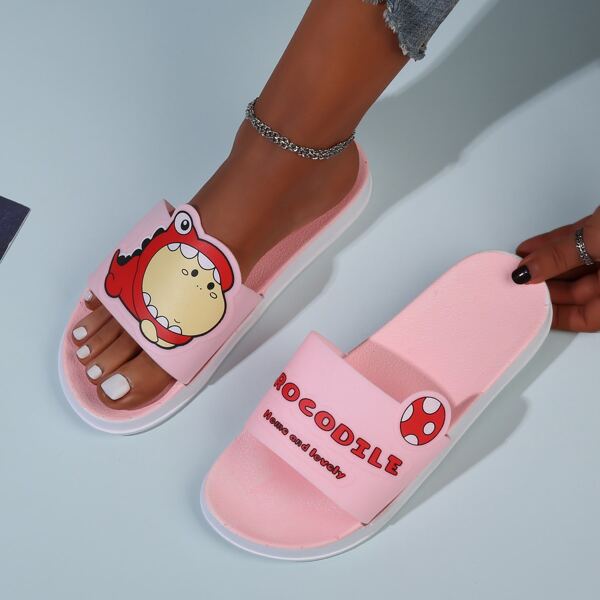 

Cartoon & Letter Graphic Slides, Pink