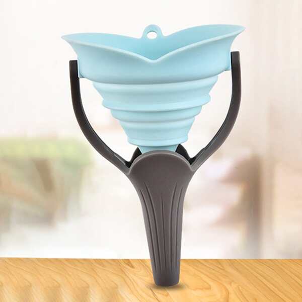 

1pc Silicone Foldable Funnel, Multicolor
