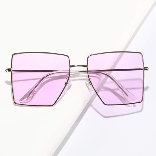 

Geometric Metal Frame Sunglasses