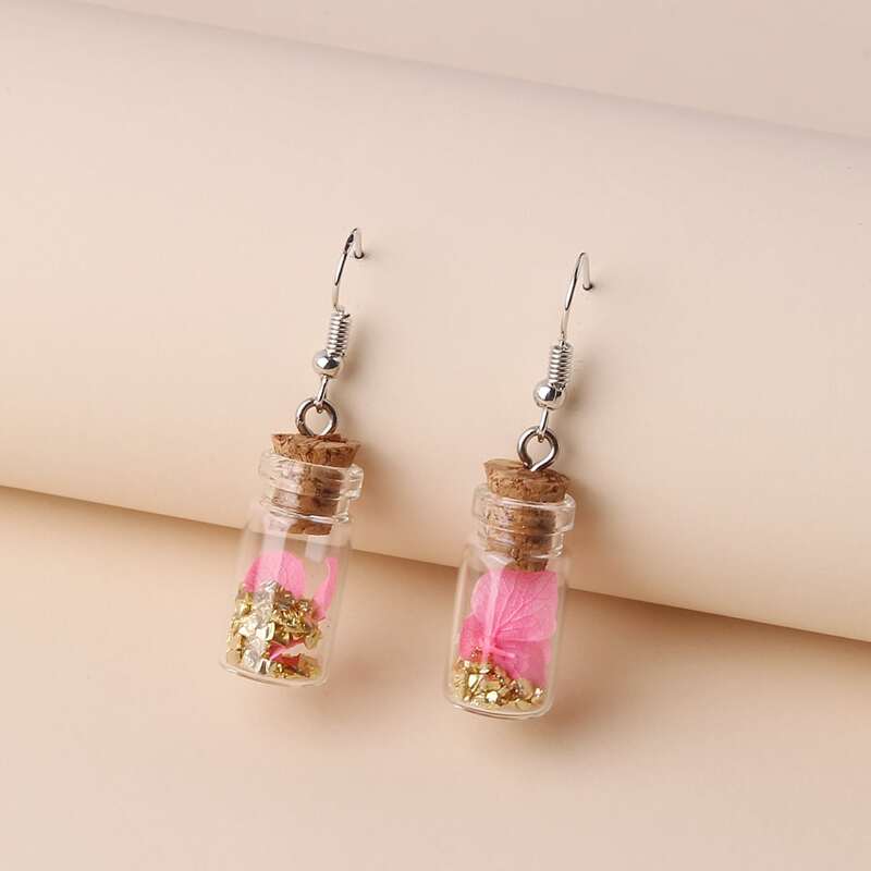 

Drifting Bottle Drop Earrings, Multicolor