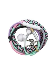 Écouteurs intra-auriculaires en corde faits à la main - Multicolore - Voir 1
