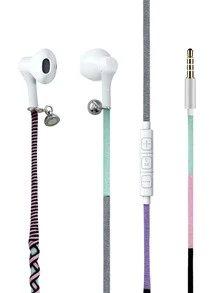 Écouteurs intra-auriculaires en corde faits à la main - Multicolore - Voir 3