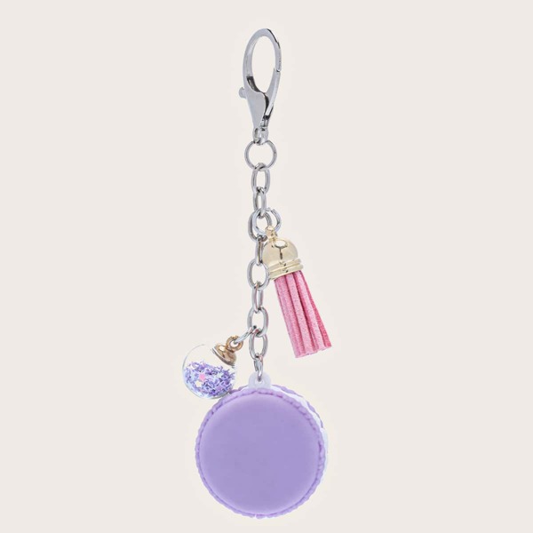 

Tassel Decor Bag Charm, Purple