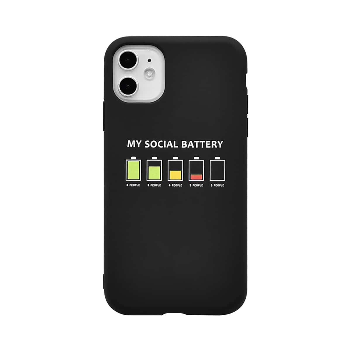 

Battery Sign iPhone Case, Black
