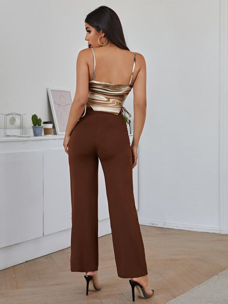 Firerie 側繫帶吊帶上衣帶褲子 - 彩色 - 查看 2