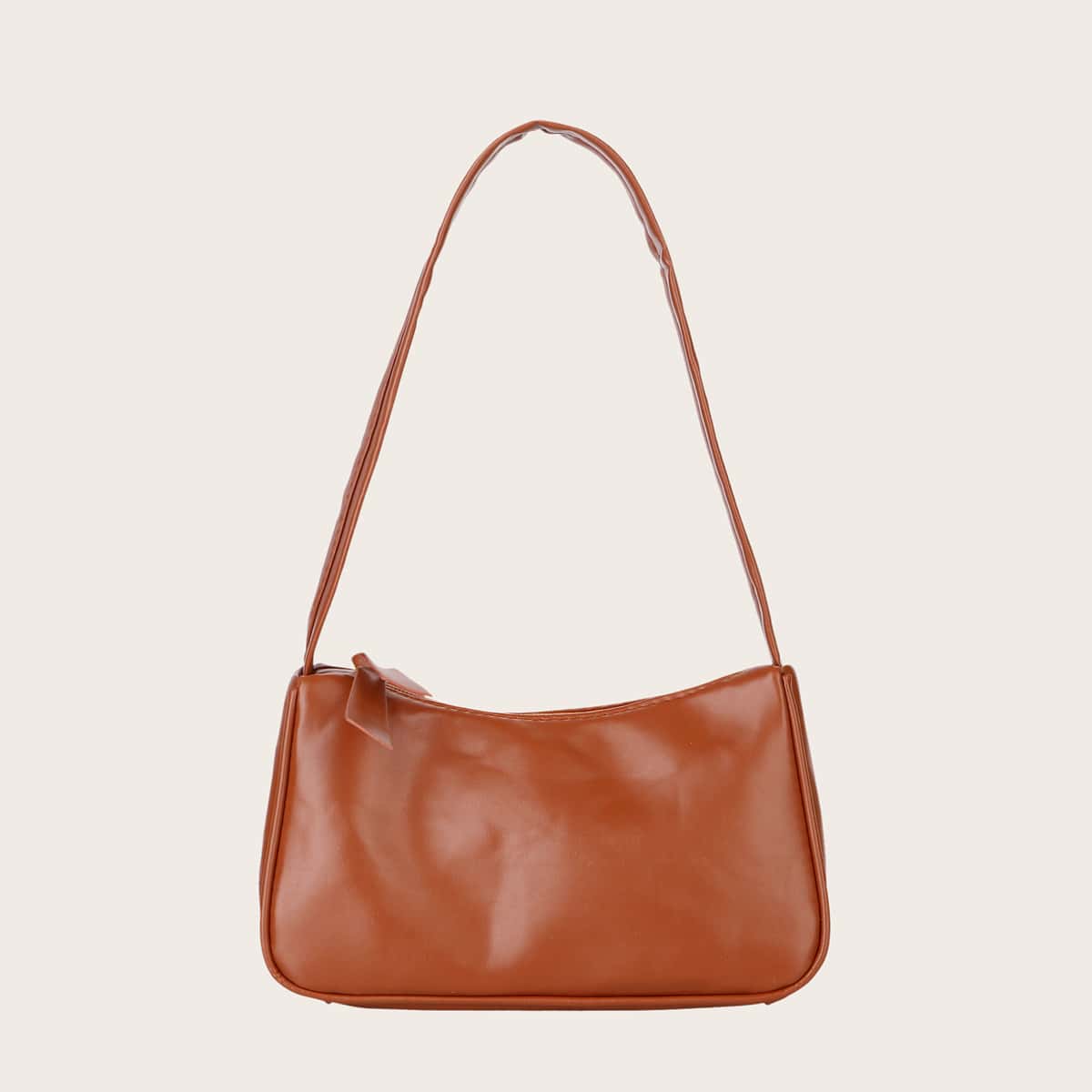 

Minimalist Shoulder Bag, Rust brown