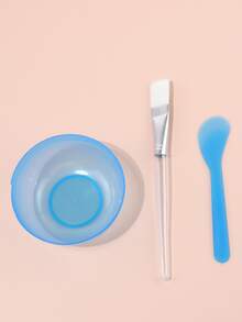 3 piezas set tazón de hoja facial - Azul - Ver 2