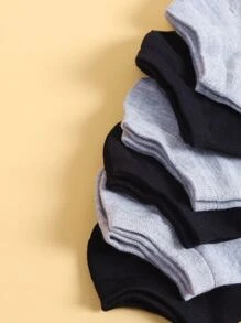 6pairs Solid Fashion Ankle Socks - Multicolor - View 3