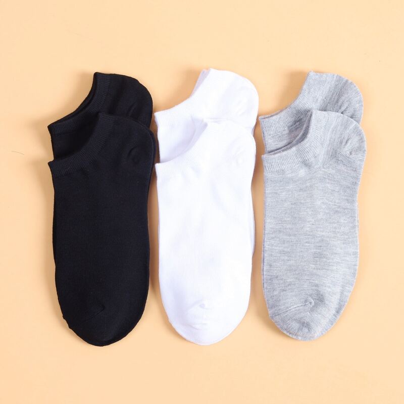 

6pairs Minimalist Solid Socks, Multicolor