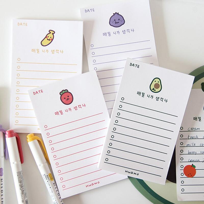 

1pc Cartoon Graphic Random Memo Pad, Multicolor