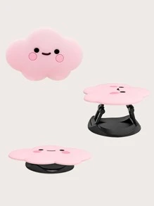 Cloud Shaped Phone Holder - Pink - View 1