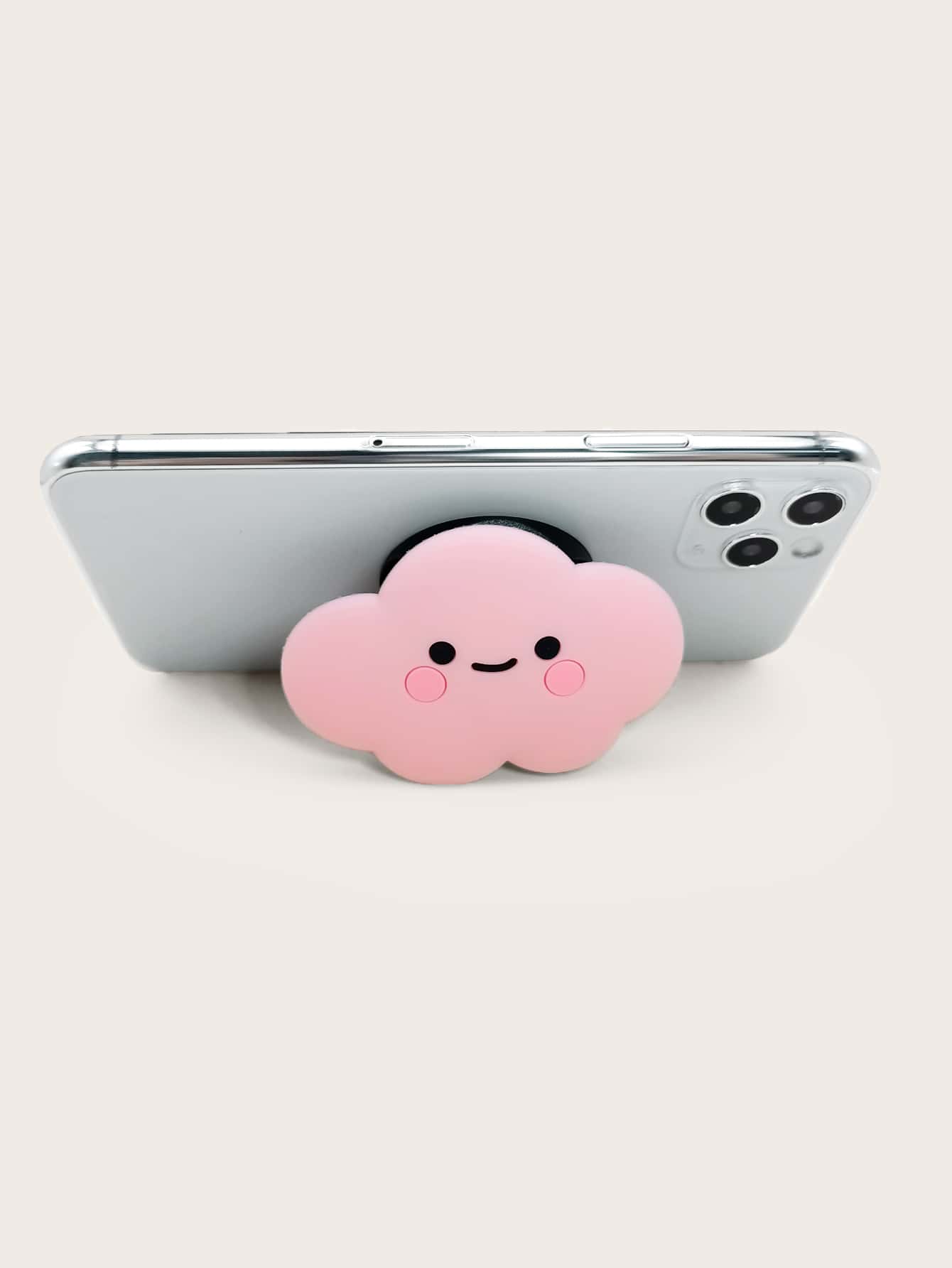 Cloud Shaped Phone Holder - Pink - View 3
