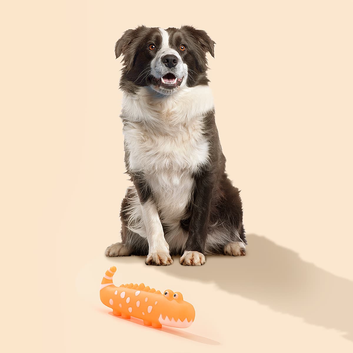 

Crocodile Shaped Pet Sound Toy, Orange