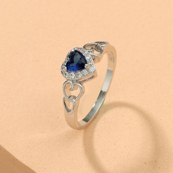 

Heart Decor Ring, Royal blue