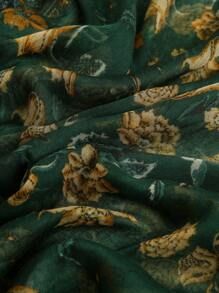 Khăn quàng cổ họa tiết hoa - Nhiều màu - Xem 3