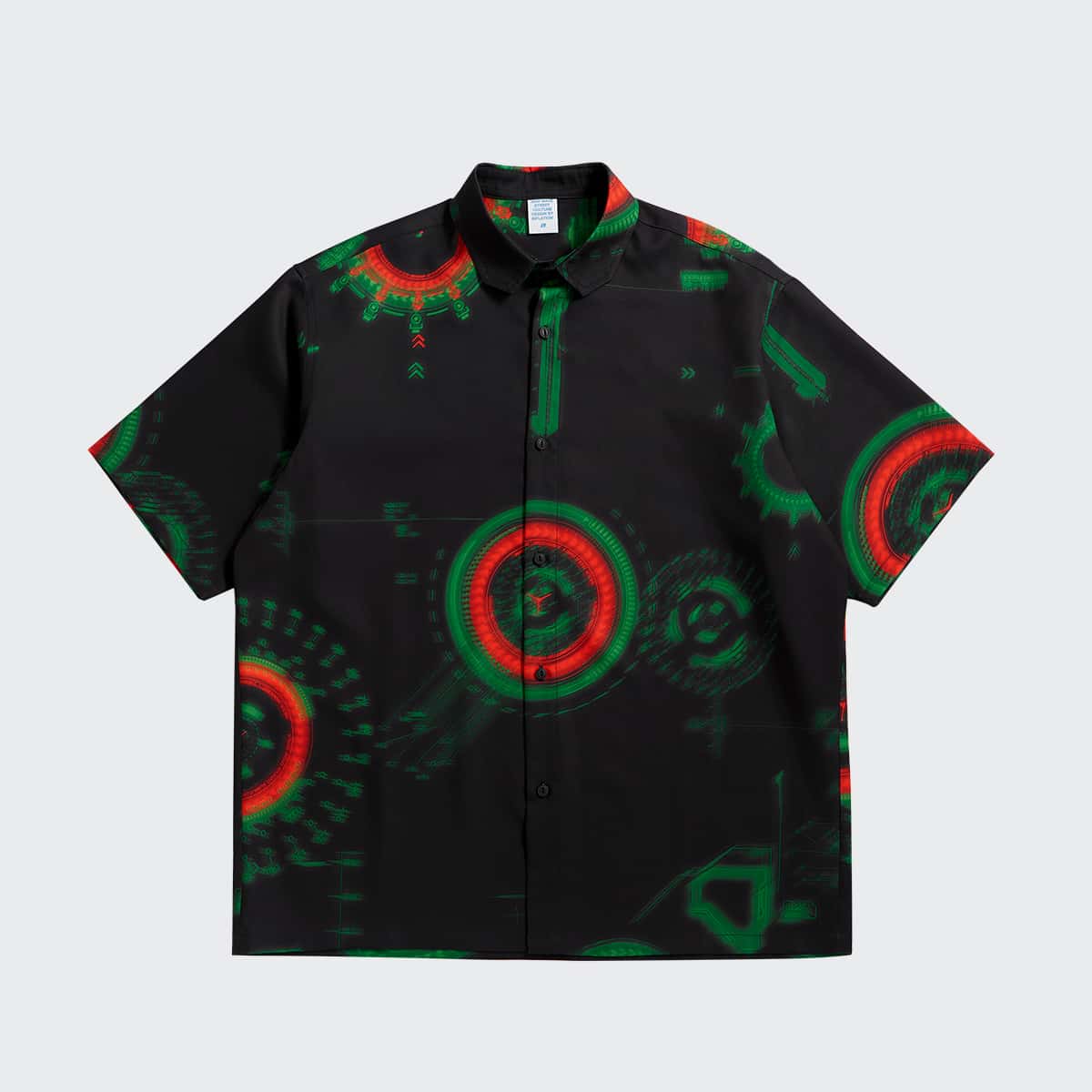 

Guys Graphic Print Shirt, Black