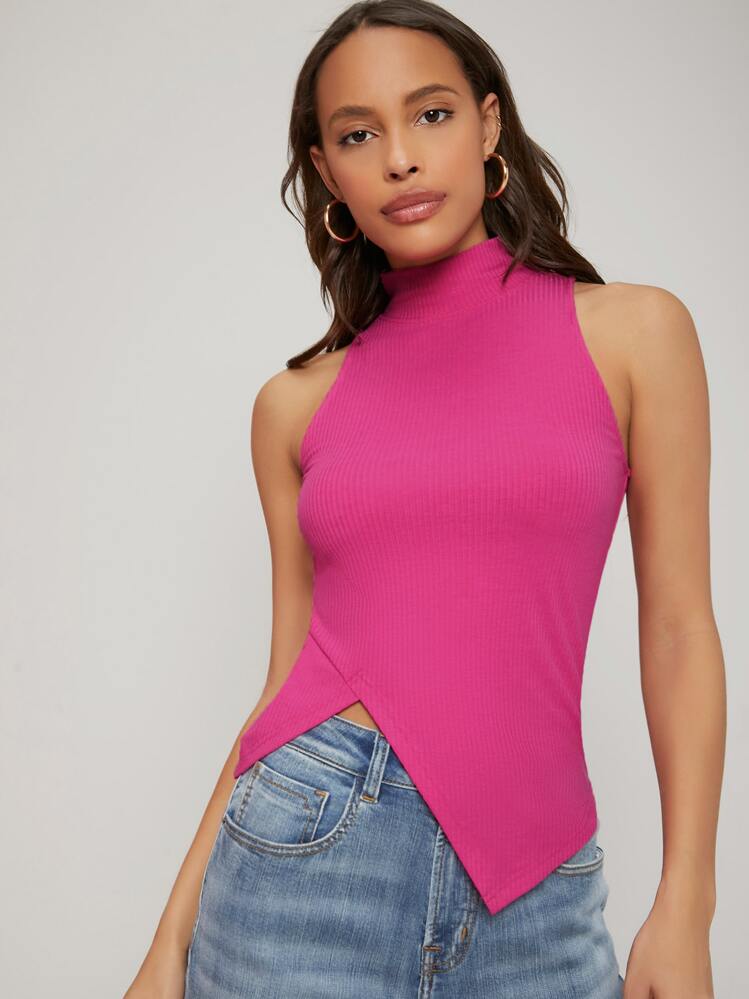 SHEIN 非対称 ノースリーブ トップス | SHEIN JAPAN