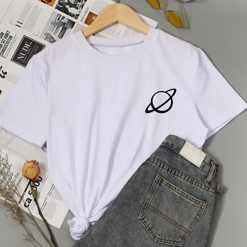 

Planet Print Tee, White