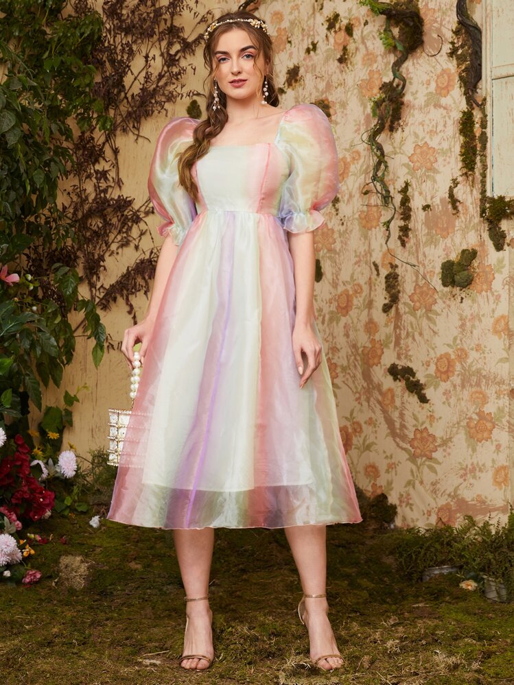 prom dresses evening Fairy Ball Gown Strapless Pink Tiered Tulle Long Prom Dresses Evening –  PreppyDress