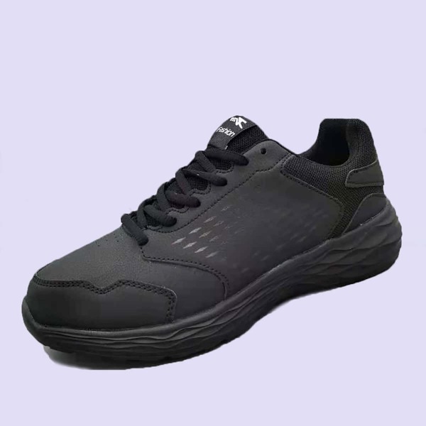 

Men Lace-up Front Low Top Sneakers, Black