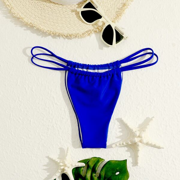 

Solid Bikini Thong, Royal blue