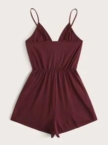 Monos Talla Grande Envolvente Liso Casual - Granate - Ver 2