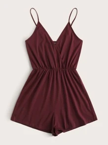 Monos Talla Grande Envolvente Liso Casual - Granate - Ver 3