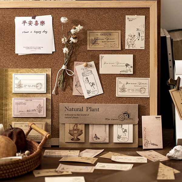 

3pcs Vintage Pattern Random Memo Pad, Multicolor