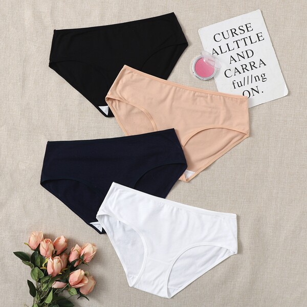 

4pack Plus Panty Set, Multicolor