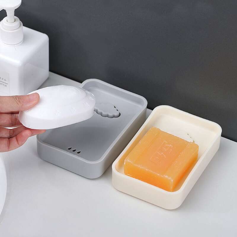 

1pc Cloud Design Random Color Soap Dish Holder, Multicolor
