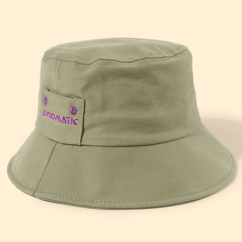 

Letter Graphic Bucket Hat, Mint green
