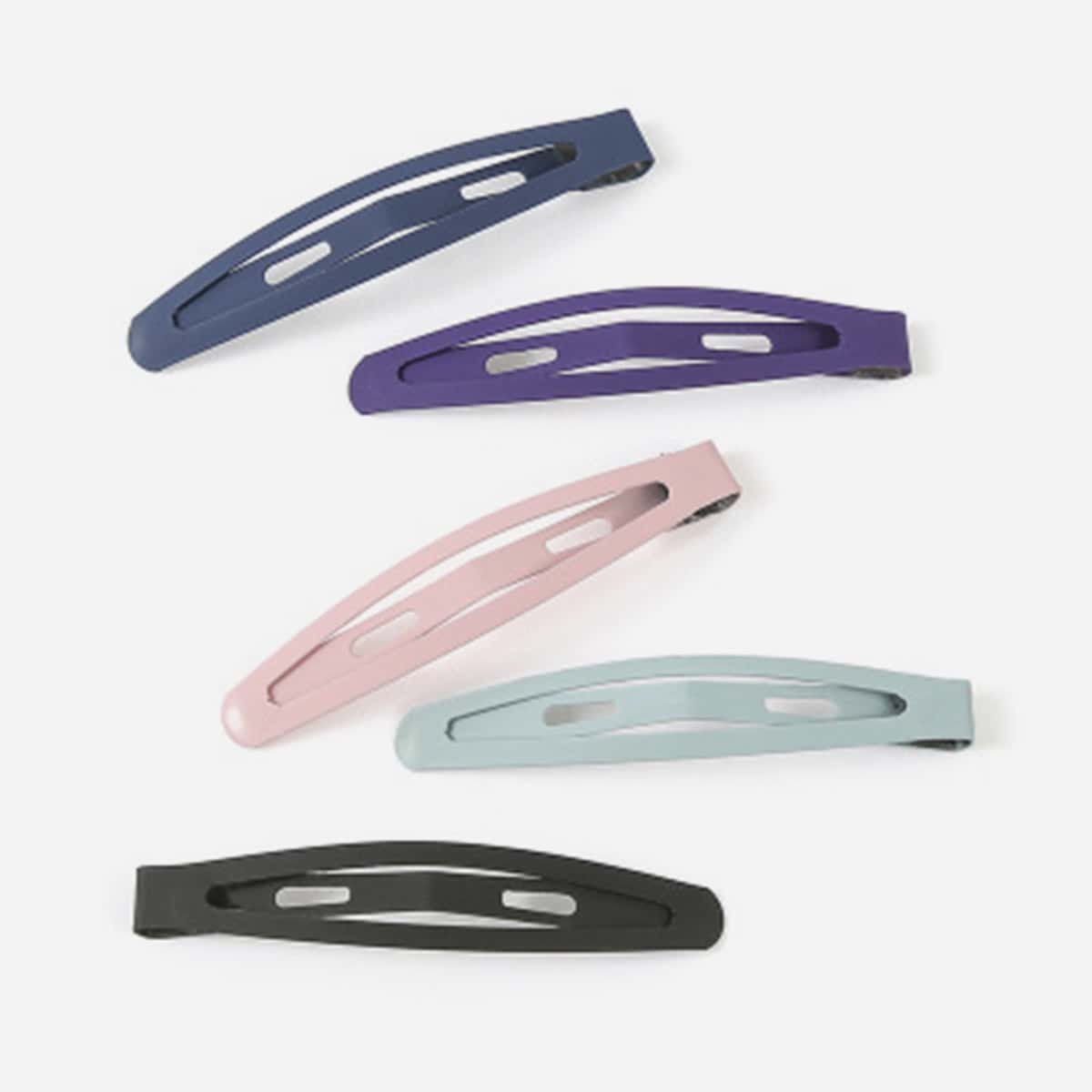 

10pcs Solid Hair Clip, Multicolor
