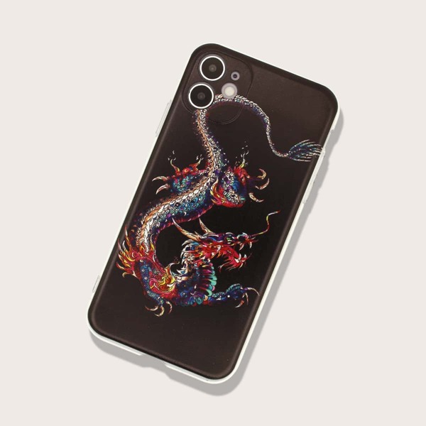 

Chinese Dragon Print iPhone Case, Multicolor
